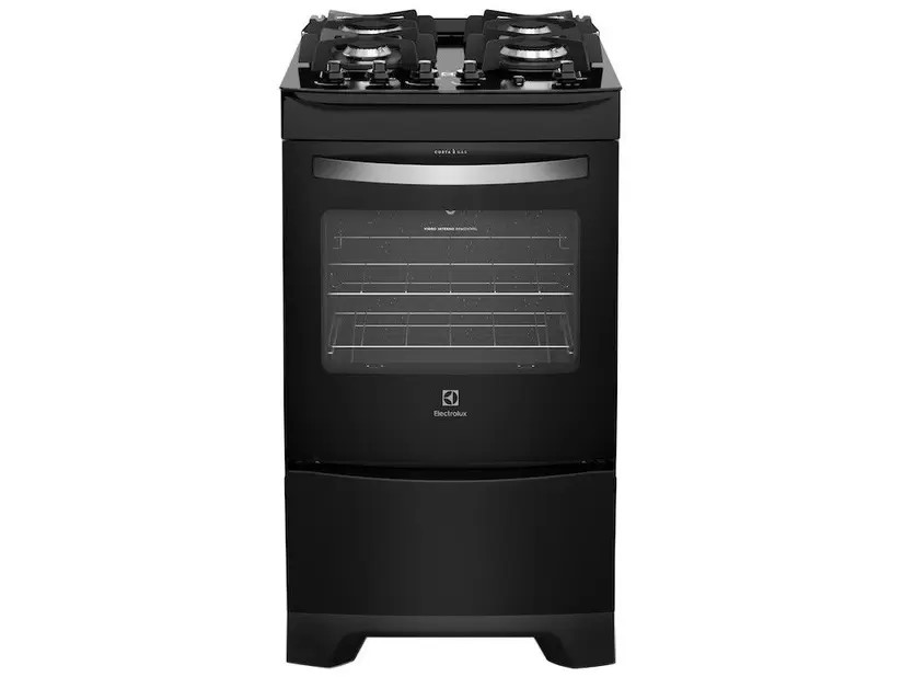 Image of Fogão 4 Bocas Electrolux Preto - Acendimento Automático 52LPV